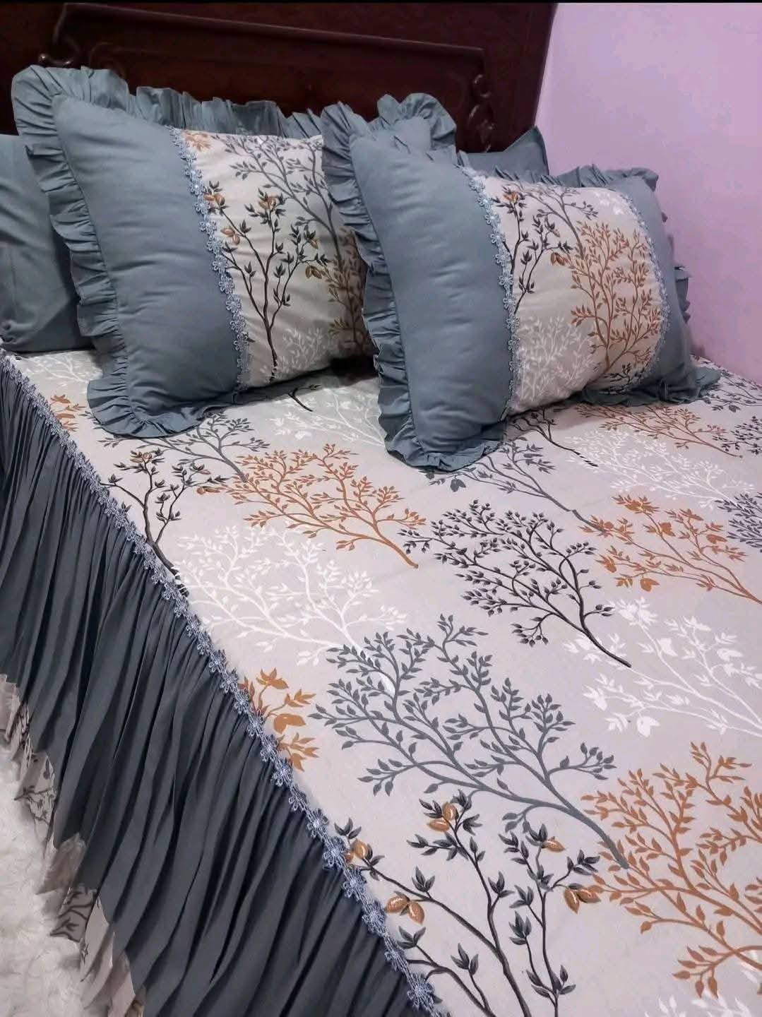 مفرش سرير مزدوج فندقي